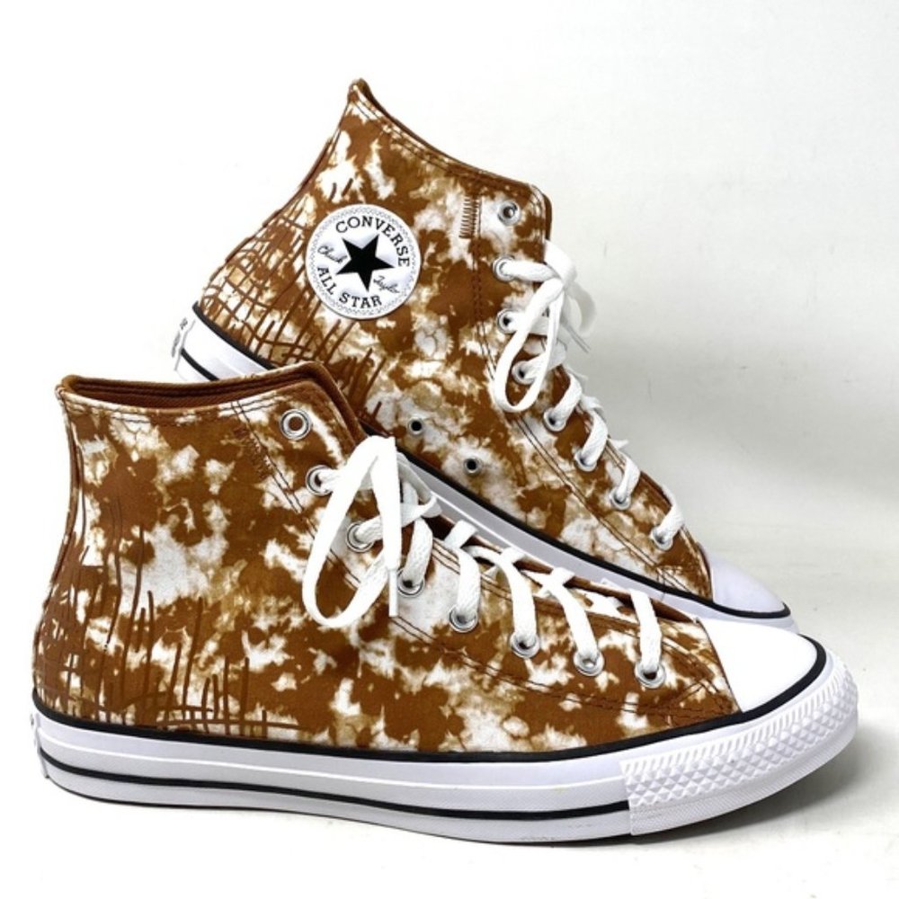 Converse Ctas High Top Shoes Men’s Size Canvas Warm Tan White Skate A06004C